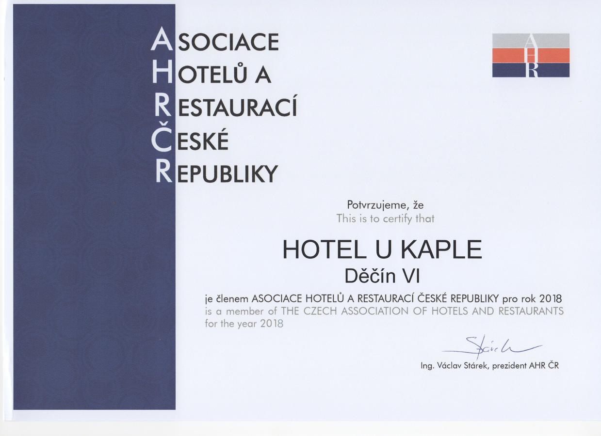 Hotel U Kaple Дечин Экстерьер фото